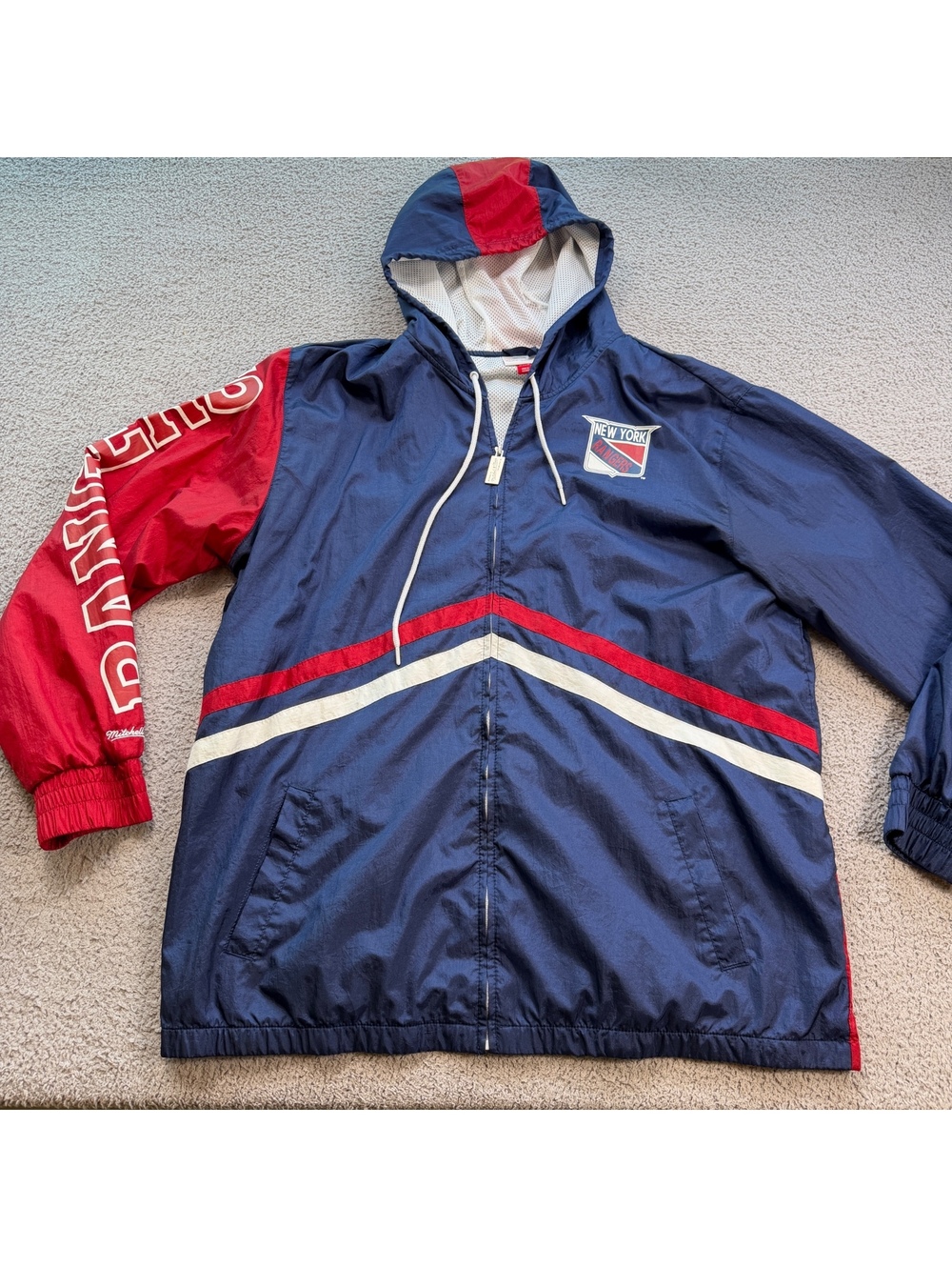 Mitchell & Ness New York Rangers Undeniable Full Zip Windbreaker Jacket 3XL NHL